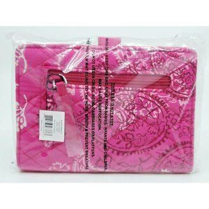 Vera Bradley New Travel Wallet Stamped Paisley Flo